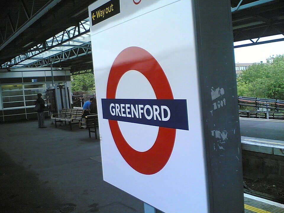 Greenford Tube Station Roundel