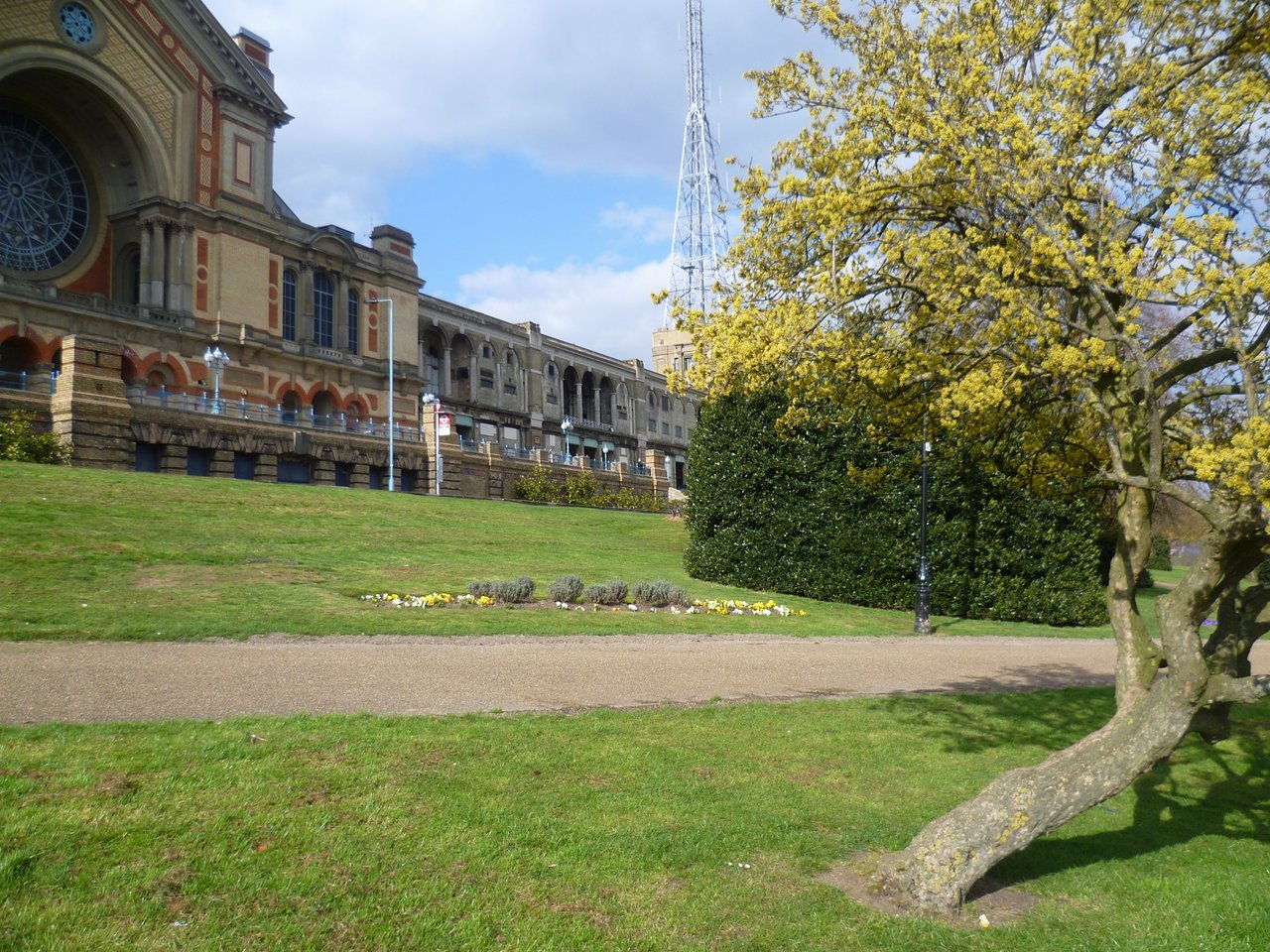 Alexandra Palace seen from Alexandra Park, north London