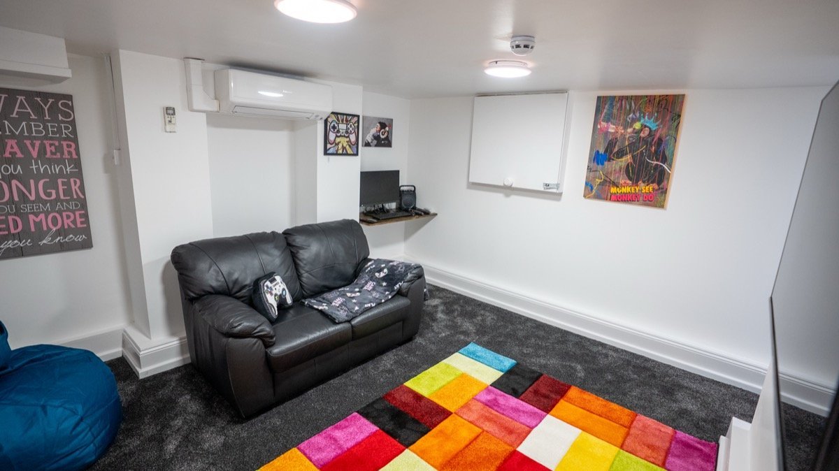 The Spruces games and chill-out room