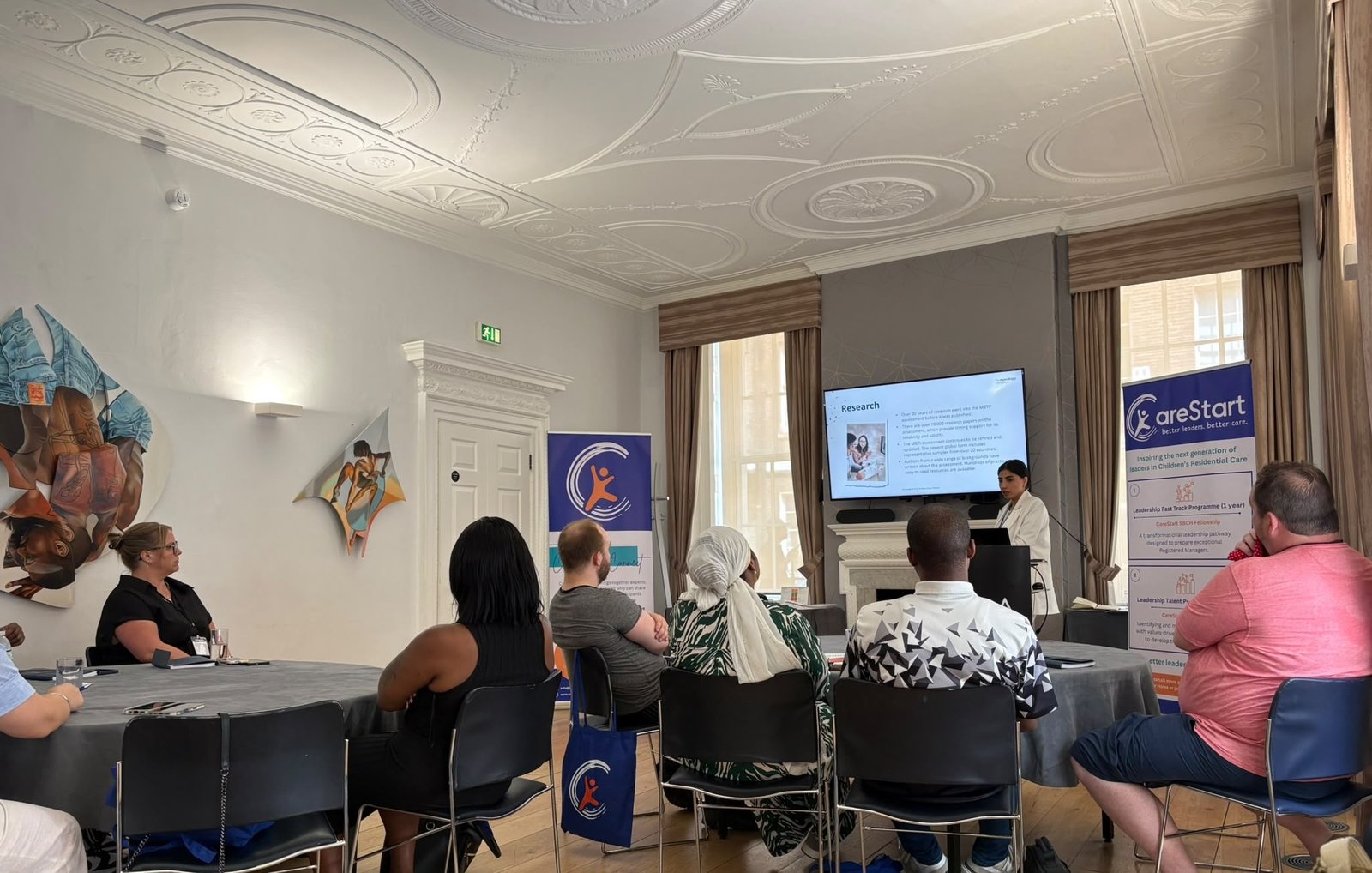 Presentation and audience at the CareStart SBCH Fellowship launch
