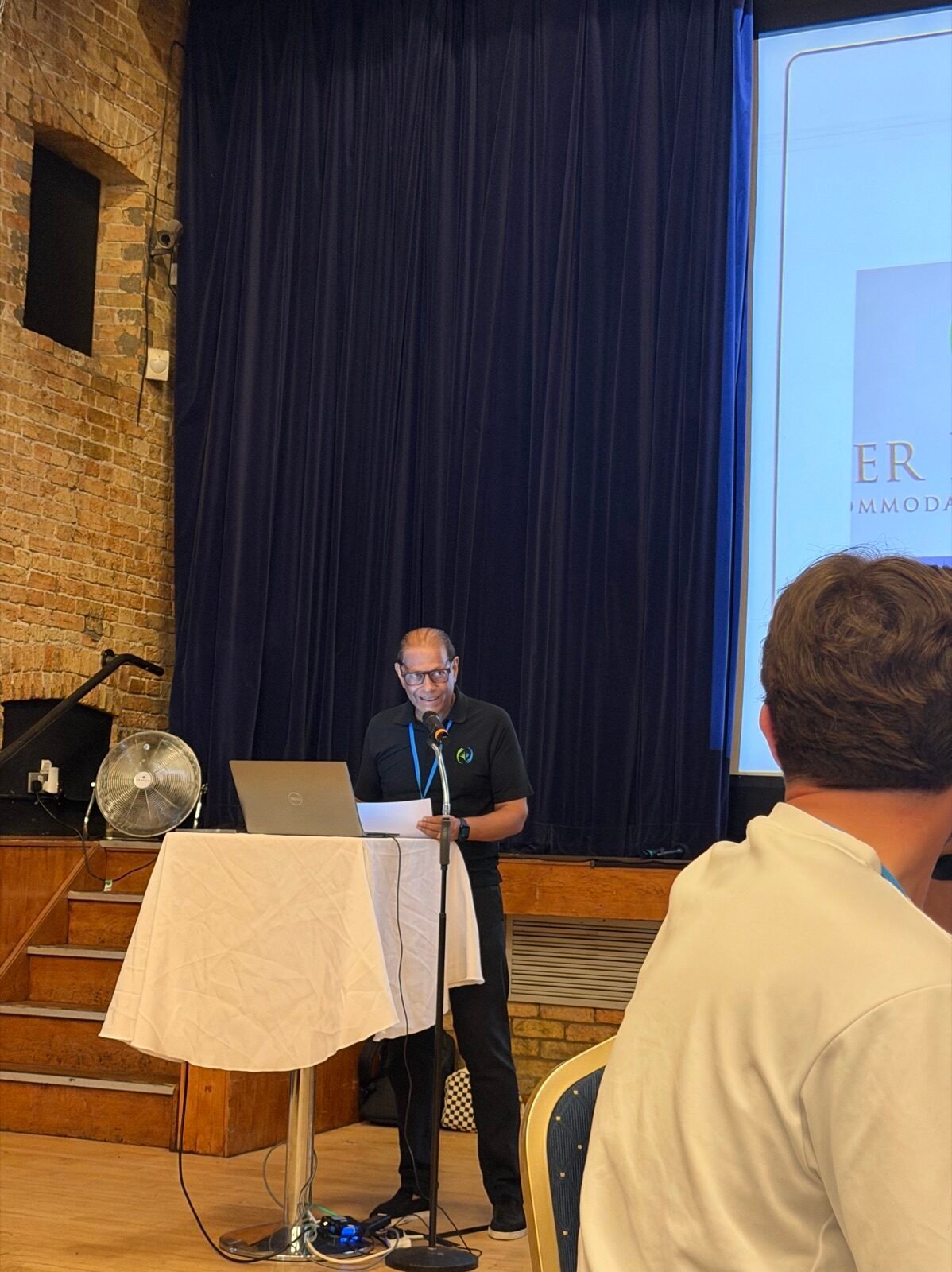 Karim presenting at the SBCH Leaders Forum